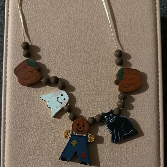 Fun Halloween Necklace with Charms Adjustable Length - Picture 3 of 4